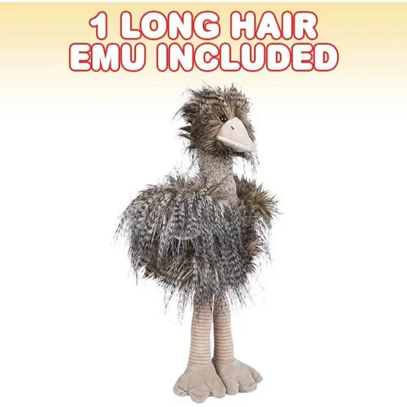 Emu Plush Toy for Kids 1PC Long Hair Stuffed Ostrich Toy Soft Stuffed Toys - Picture 4 of 7